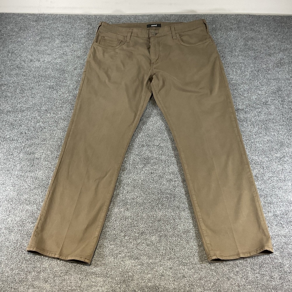Mavi Matt Relaxed Straight Leg Jeans Mens 38x30 Brown Stretch Casual Pants